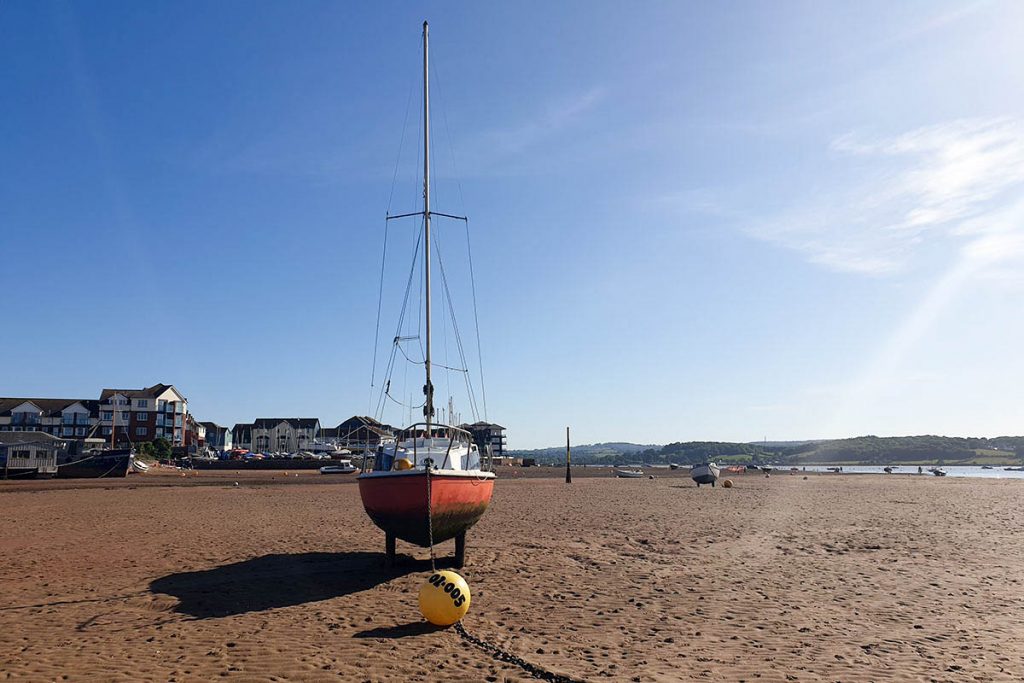 Boat on Exmouth Beach