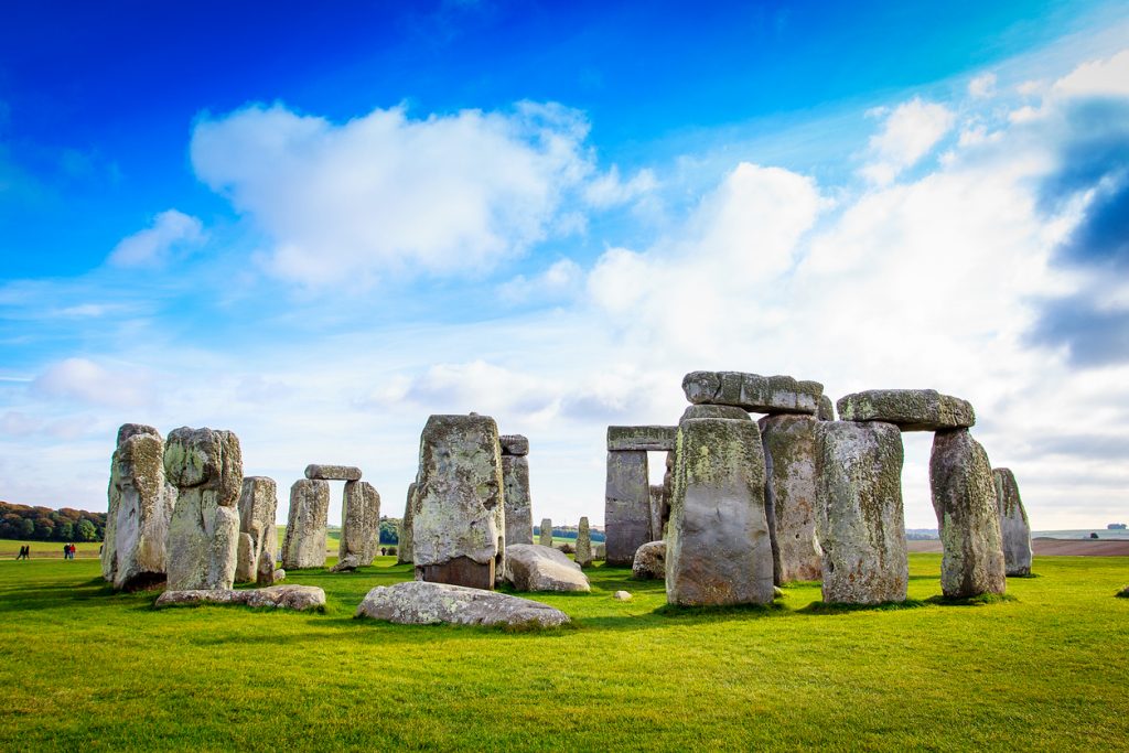 A clear day at Stonehenge, Somerset