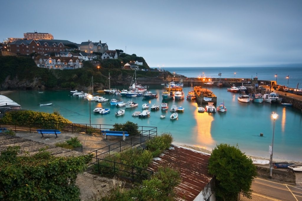 Newquay harbour, Cornwall, South West England