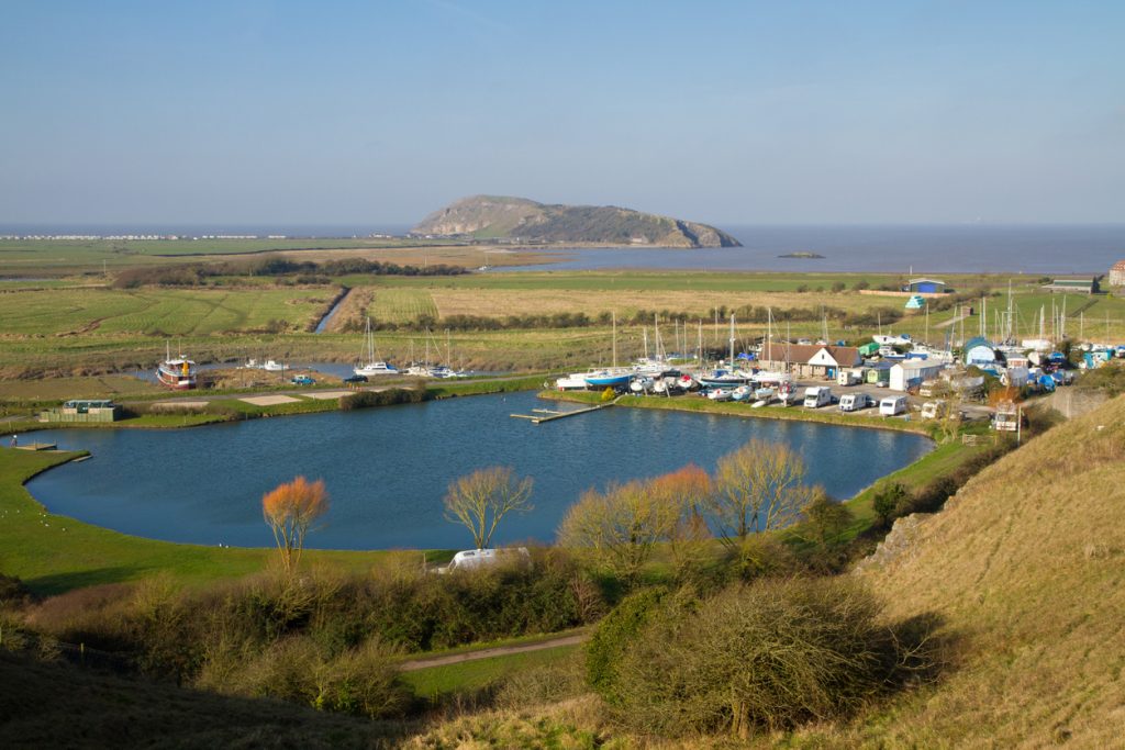 Brean Down near Weston Super Mare in Somerset, South West England