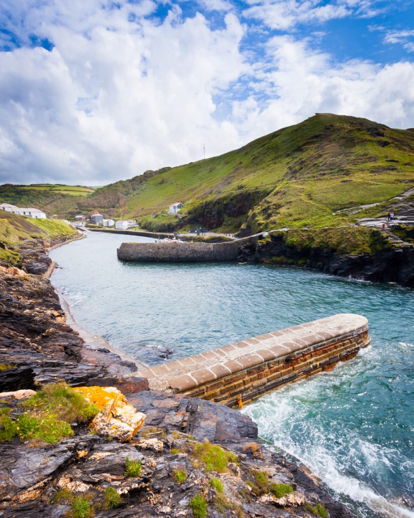 The Harbour of Boscastle in Cornwall, South West England