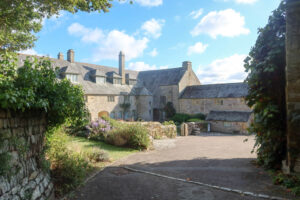 A view of the outside of Trerice, an Elizabethan manor house and one of the best National Trust places in Cornwall