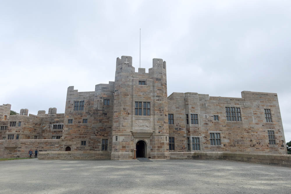 Shot of Castle Drogo from the outside, which was the last castle to be built in England. You can visit for free with a National Trust membership