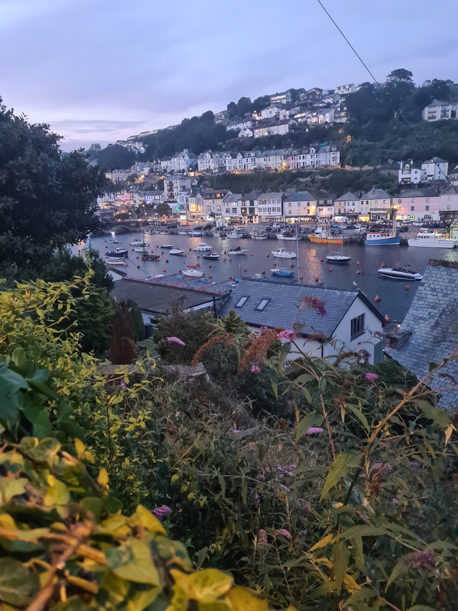 Looking over east looe from west looe