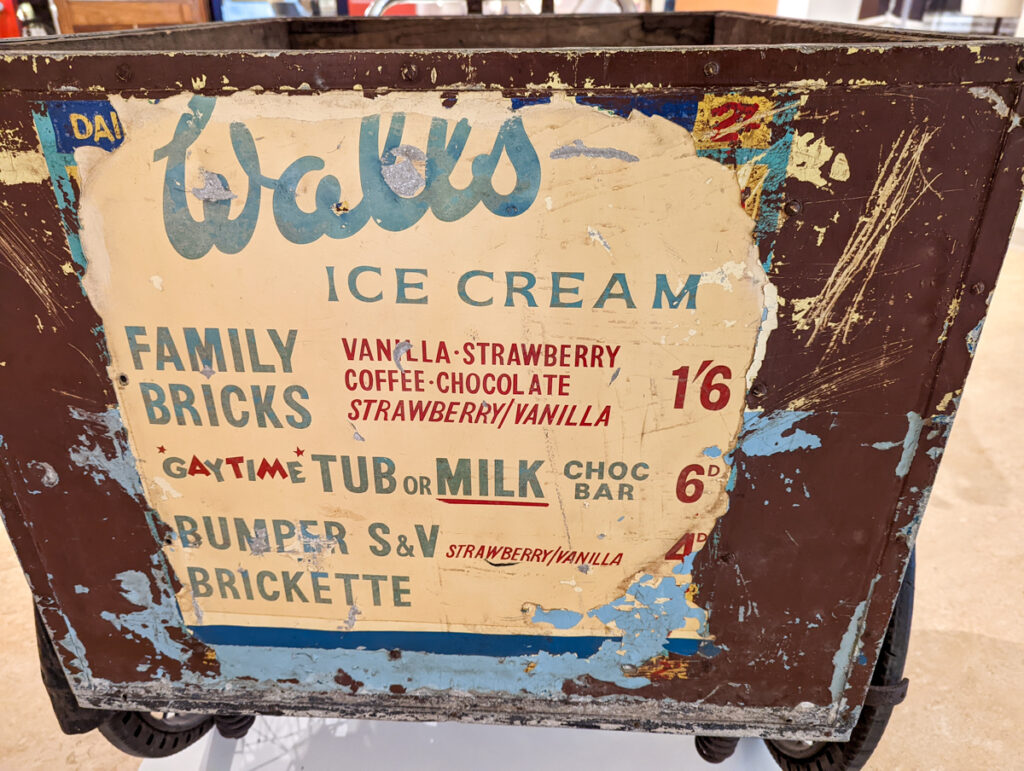 A wall's ice cream van