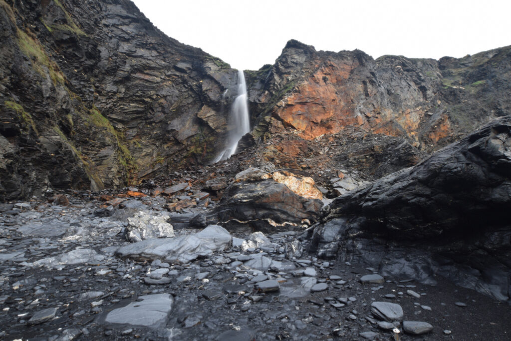 Cornwall's highest waterfall at Pentargon Cove