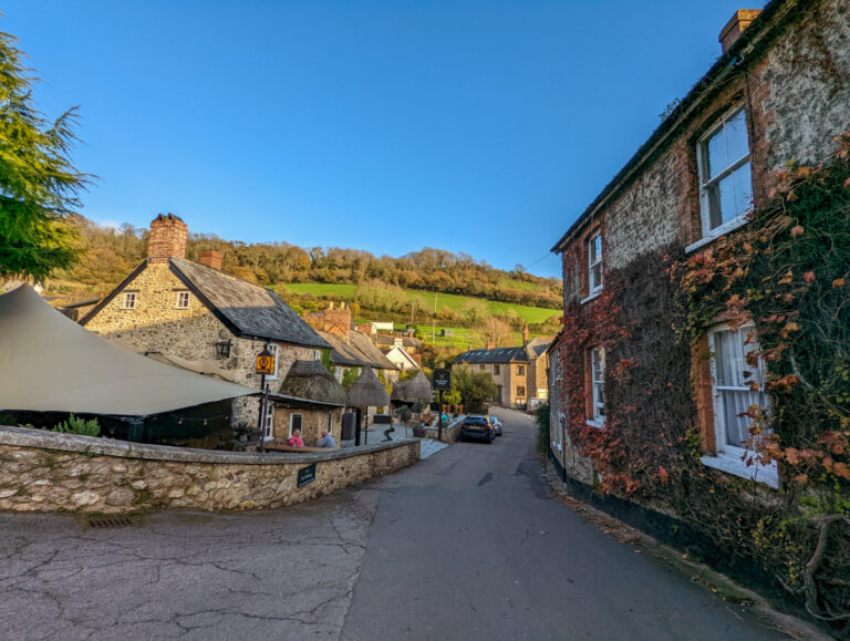 Peaceful streets in Branscombe