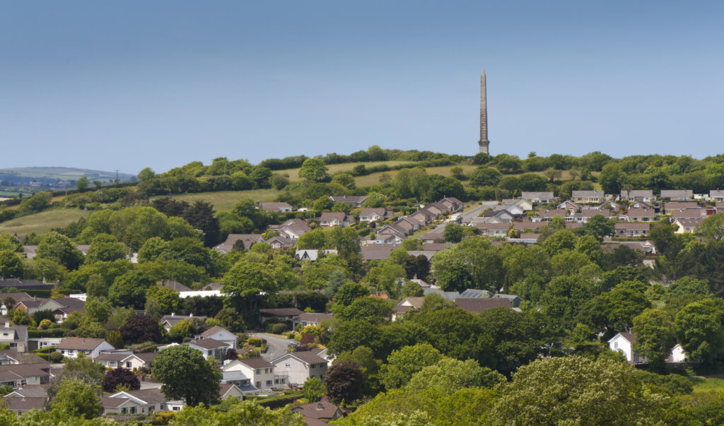 Towering above Bodmin is the 144ft Gilbert monument which was erected as a tribute to Sir Walter Raleigh Gilbert who was born in Bodmin and went onto serve as a general in the British Army in India.
