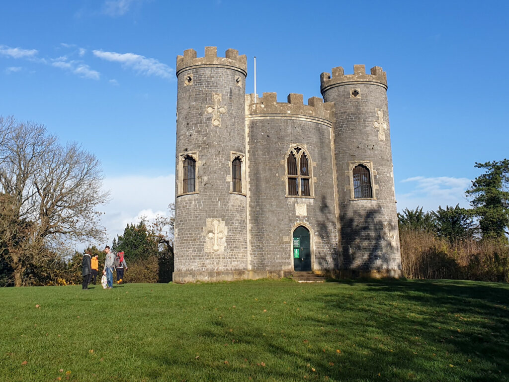the small Blaise Castle, which sits in parkland in Bristol