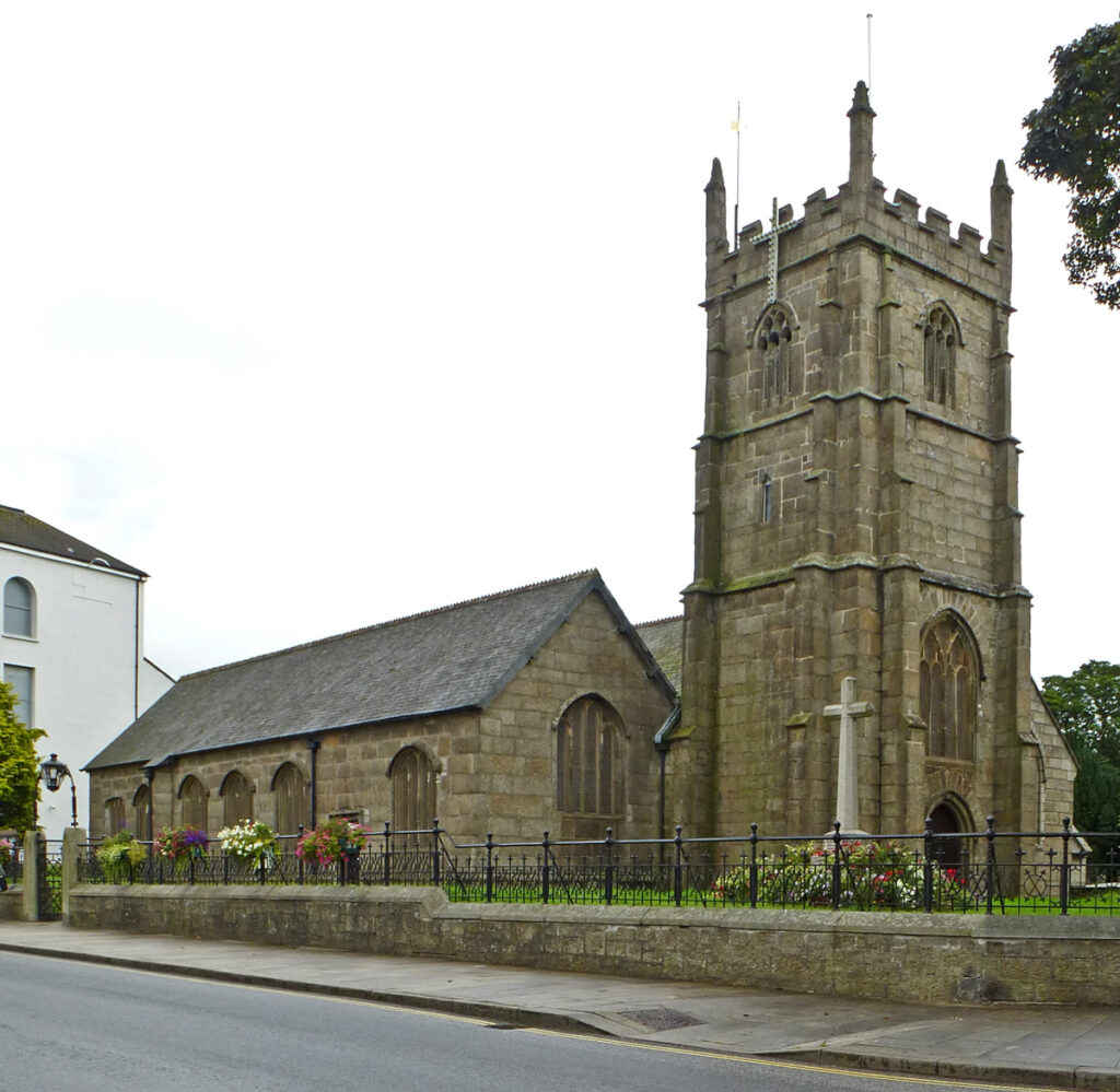 Historic church in Camborne, Cornwall