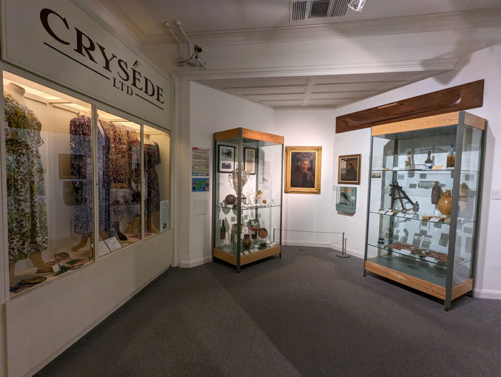 Exhibits at the Penlee Gallery and Museum in Penzance, all about the history of the town.
