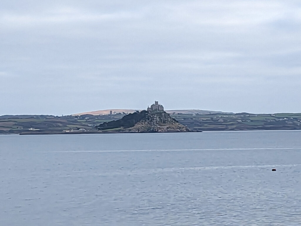 View of St Michael's Mount over Mount's Bay