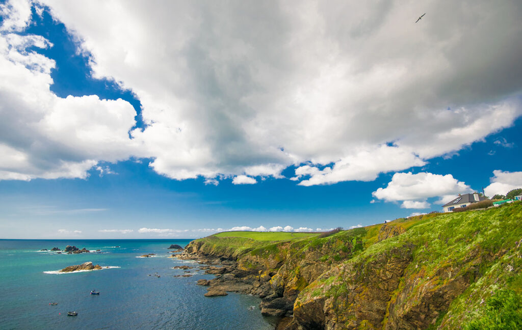 Beautiful Dramatic Coastline on the Lizard Peninsula, in Cornwall, UK.