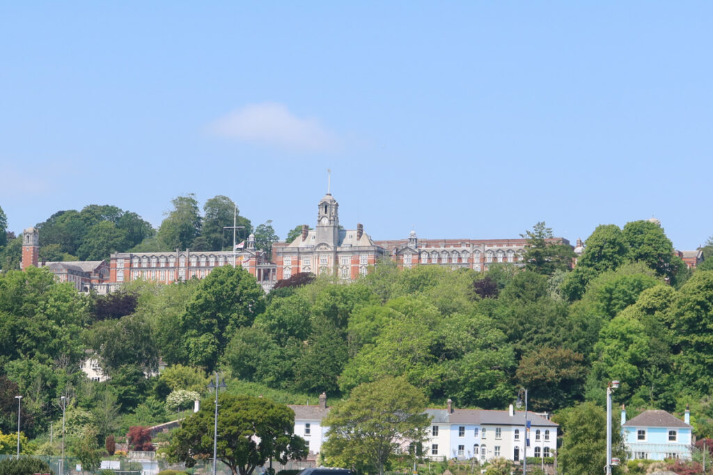Royal Britannia Naval College in Dartmouth