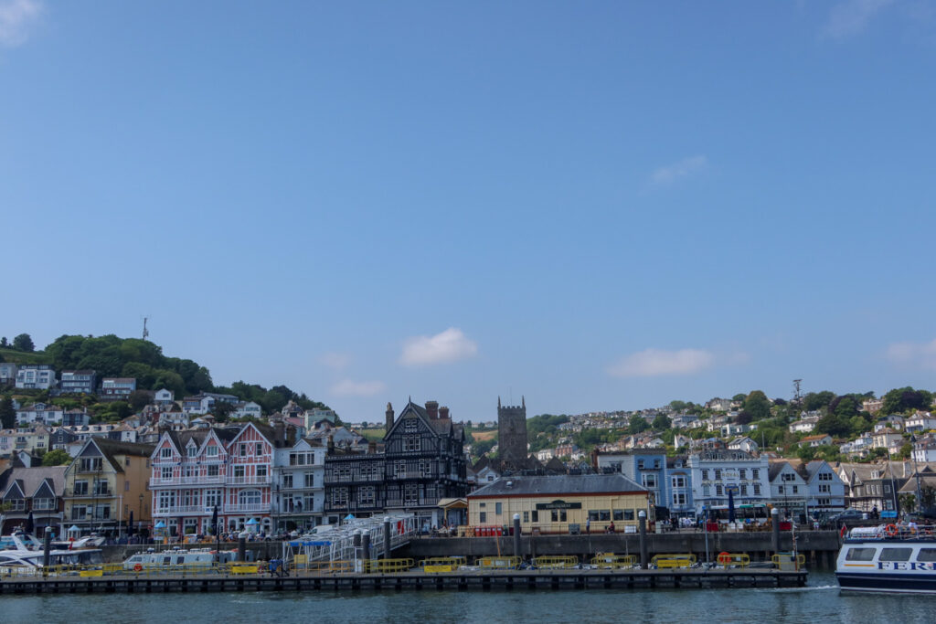 View over Dartmouth from the River Dart