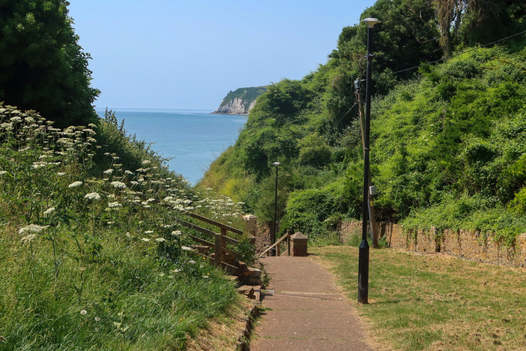Path leading down to Seaton Beach, that can lead up to Beer.