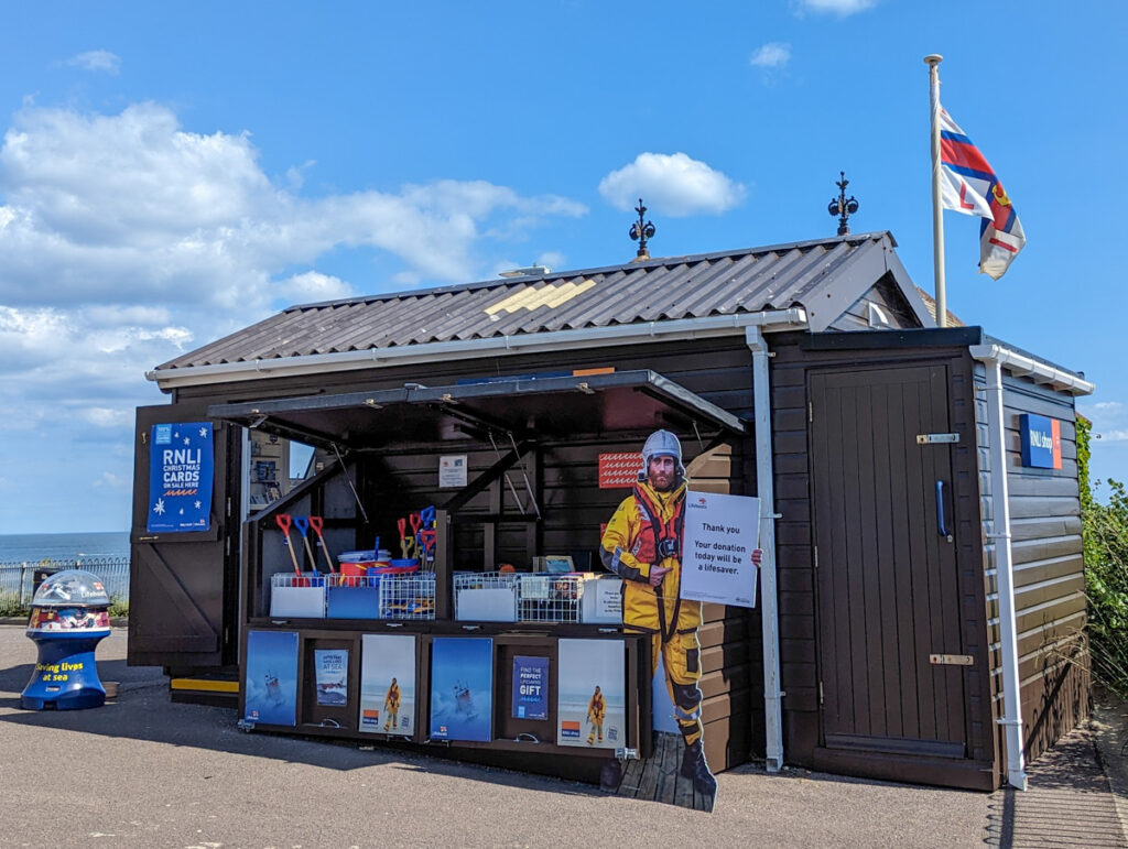 RNLI shop in Beer, close to the beach.
