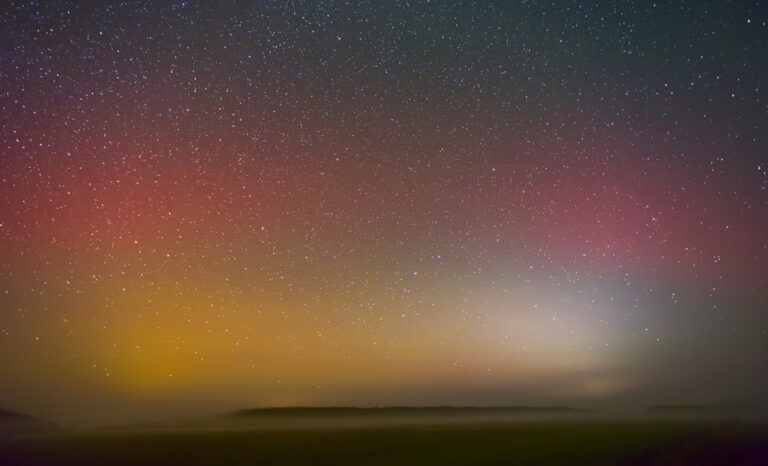 Northern Lights were visible across the South West this weekend